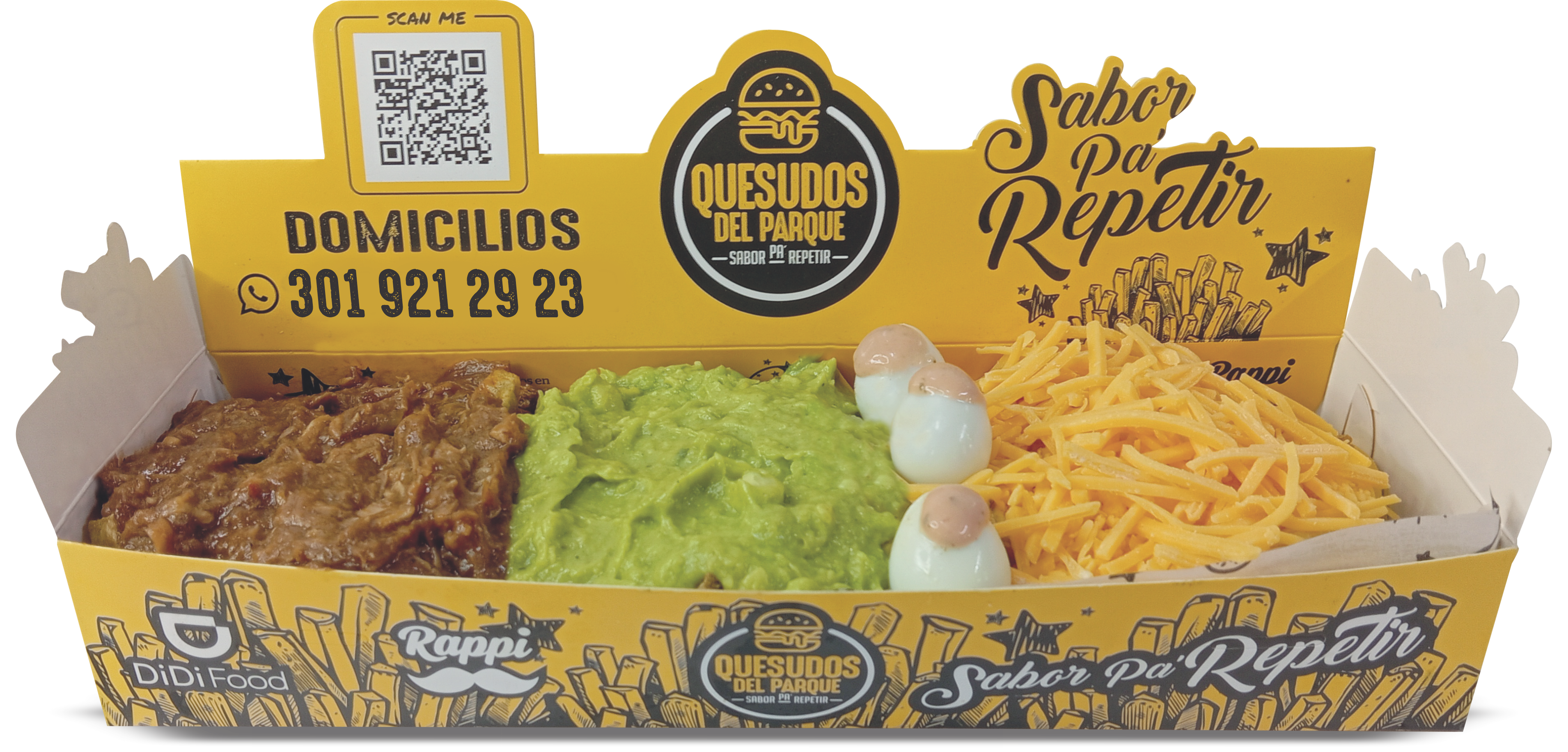 PAPAS PULLED PORK En combo