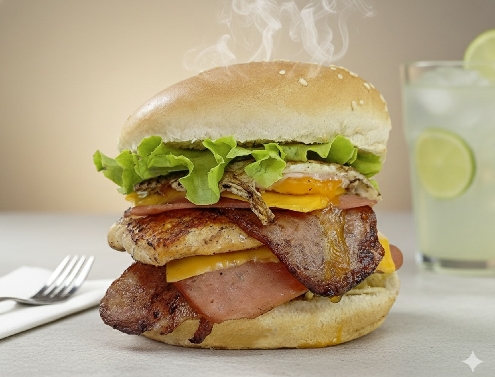 HAMBURGUESA ARTESANAL MIXTA En combo